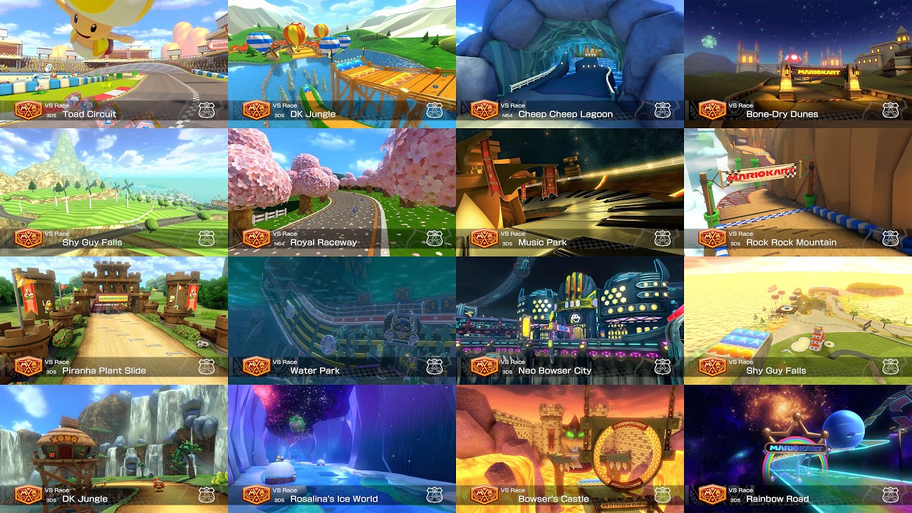 Mario Kart™ 8 Deluxe - Every Mario Kart 7 Course [150cc, Hard CPUs, Toad Gameplay]