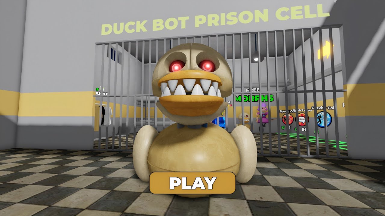 DUCK BOT PRISON RUN (OBBY) - ROBLOX GAMING