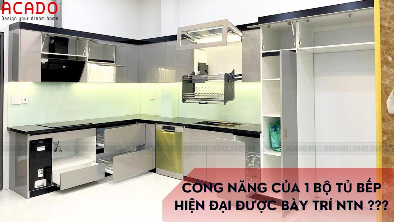 Bộ tủ bếp Acrylic hiện đại mà bạn chắc chắn không nên bỏ lỡ, hãy cùng ACADO tìm hiểu nhé !!!
