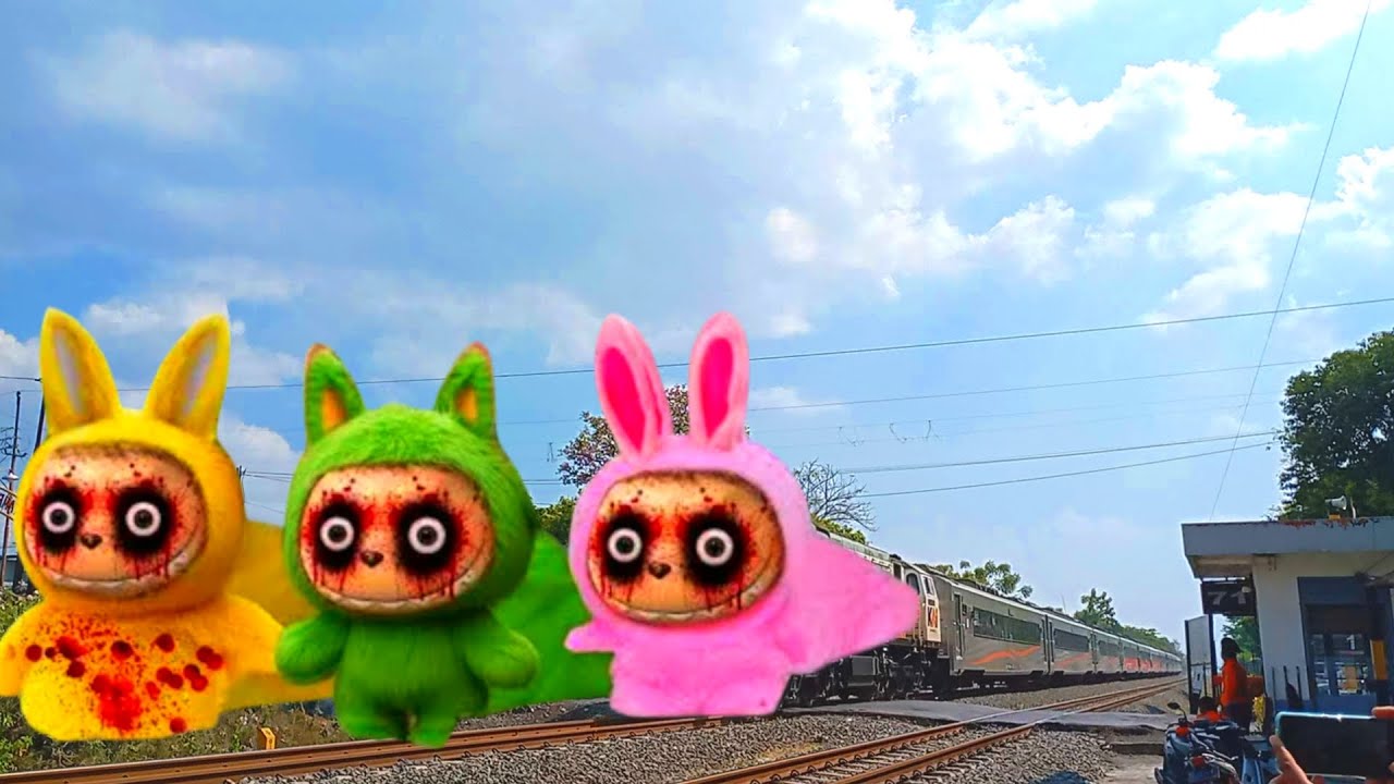 Kereta Api Commuteline Pada Berubah Jadi Kikiko Exe, Train Eater VS Kereta Labubu Exe !!!