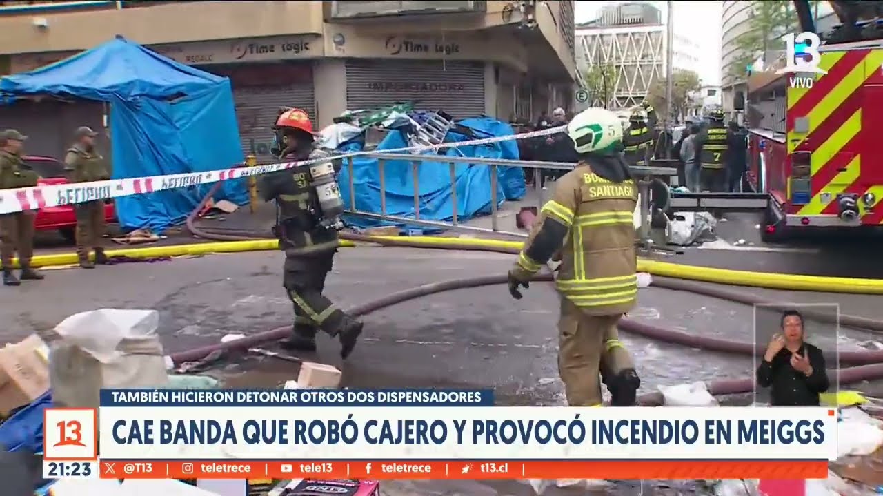 Cae banda tras robo con incendio a cajero autom&aacute;tico en Meiggs