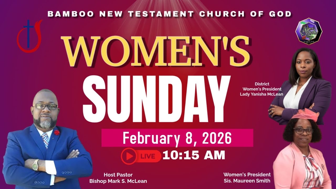 Bamboo New Testament Church of God is live. Ladies Sunday February 2026 continued