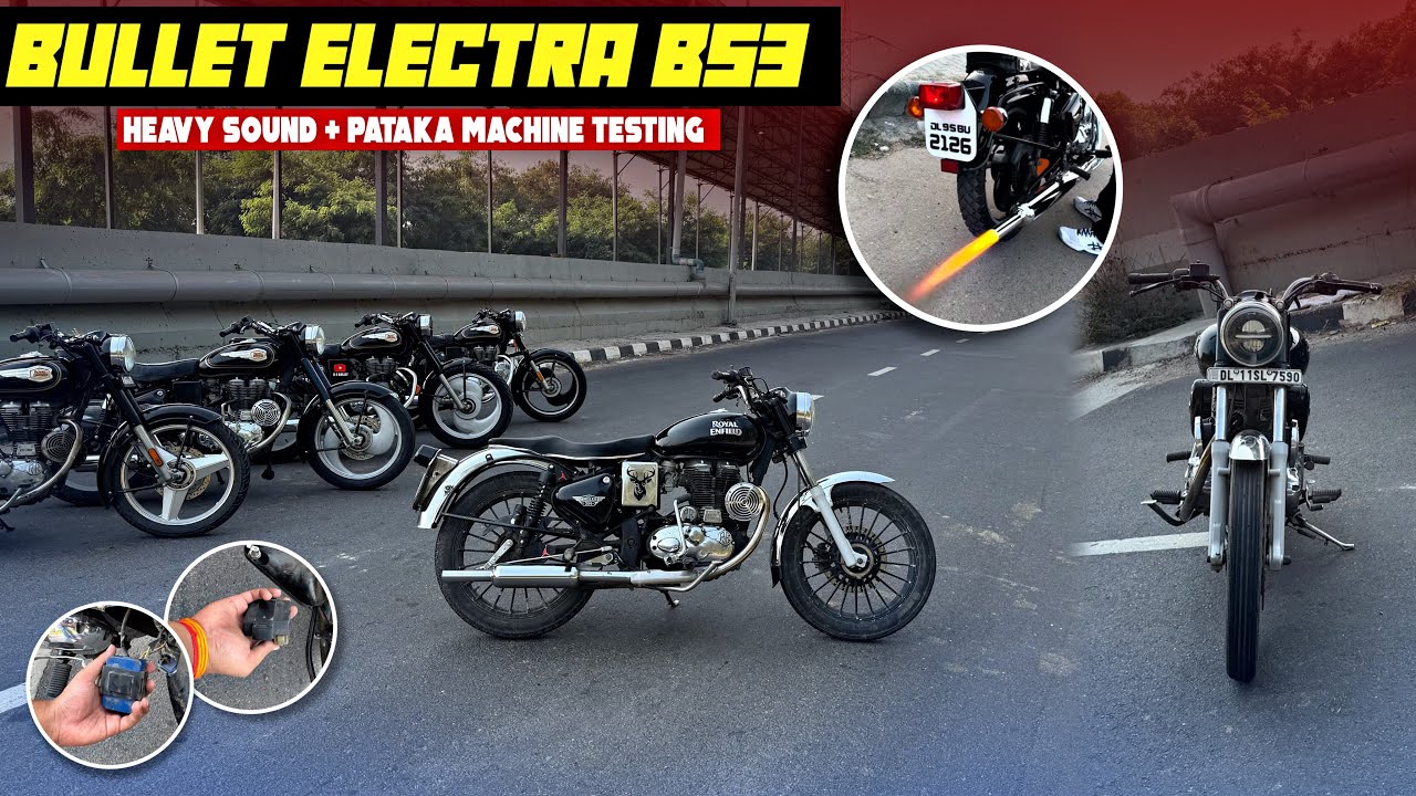 Bullet Electra bs3 m Pataka Machine Fit Kardi 🤯| Bullet Sound Improvement kit 🔥 | @b4bullet 