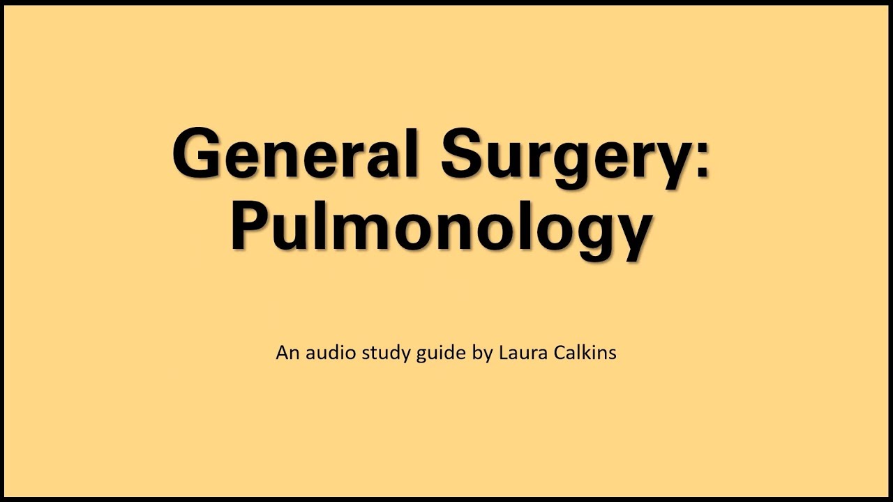 Обзор EOR Gen Surgery Pulmonology