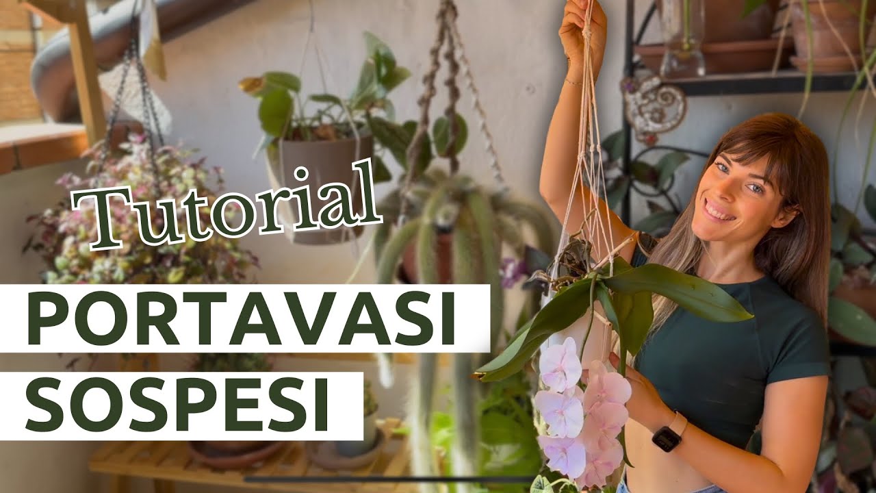 3 PORTA PIANTE fai da te DA APPENDERE (tutorial per piante da interno e orchidee!)