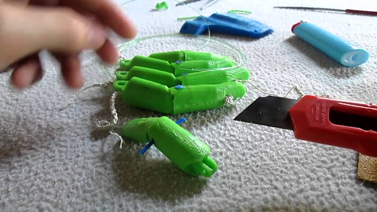 3D printed Galileo Hand assembly instructable V 2.0
