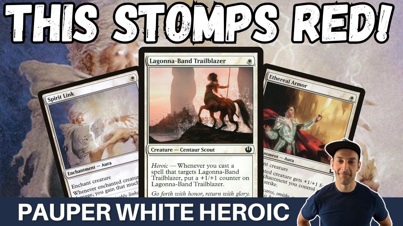 THIS DECK EATS RED! Pauper Mono White Heroic is a meta killer stomping on the red decks