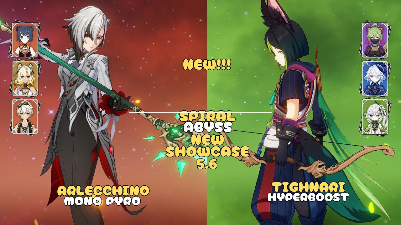 C0 Arlecchino Mono Pyro  & C1 Tighnari Hyperboost / ABYSS 5.6 / Floor 12 - 9⭐ / Genshin Impact