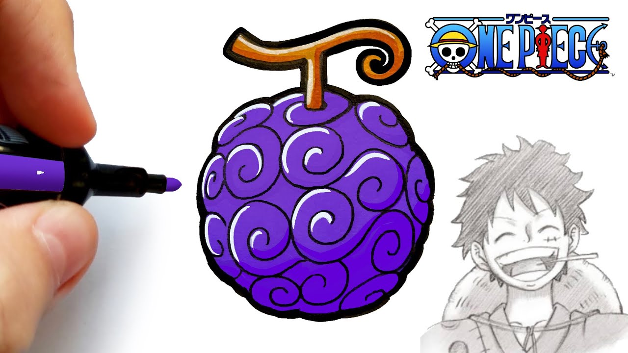 Comment dessiner le Gomu Gomu No Mi ! ( Fruit de Luffy )