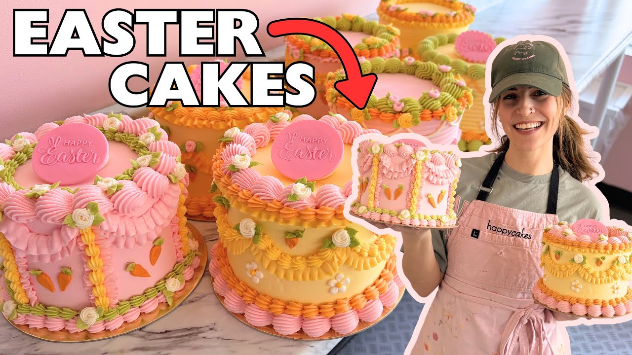 🐰🎀 Satisfying EASTER Cake Decorating ASMR 🎀🐰| [No Talking] [No Music]