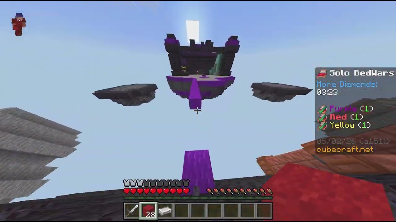 Minecraft bedwars cubecraft :)