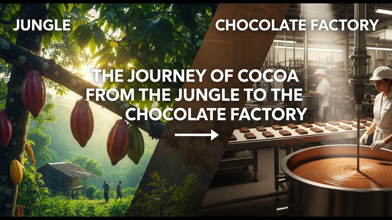 El viaje del cacao de la selva a la fábrica de chocolate