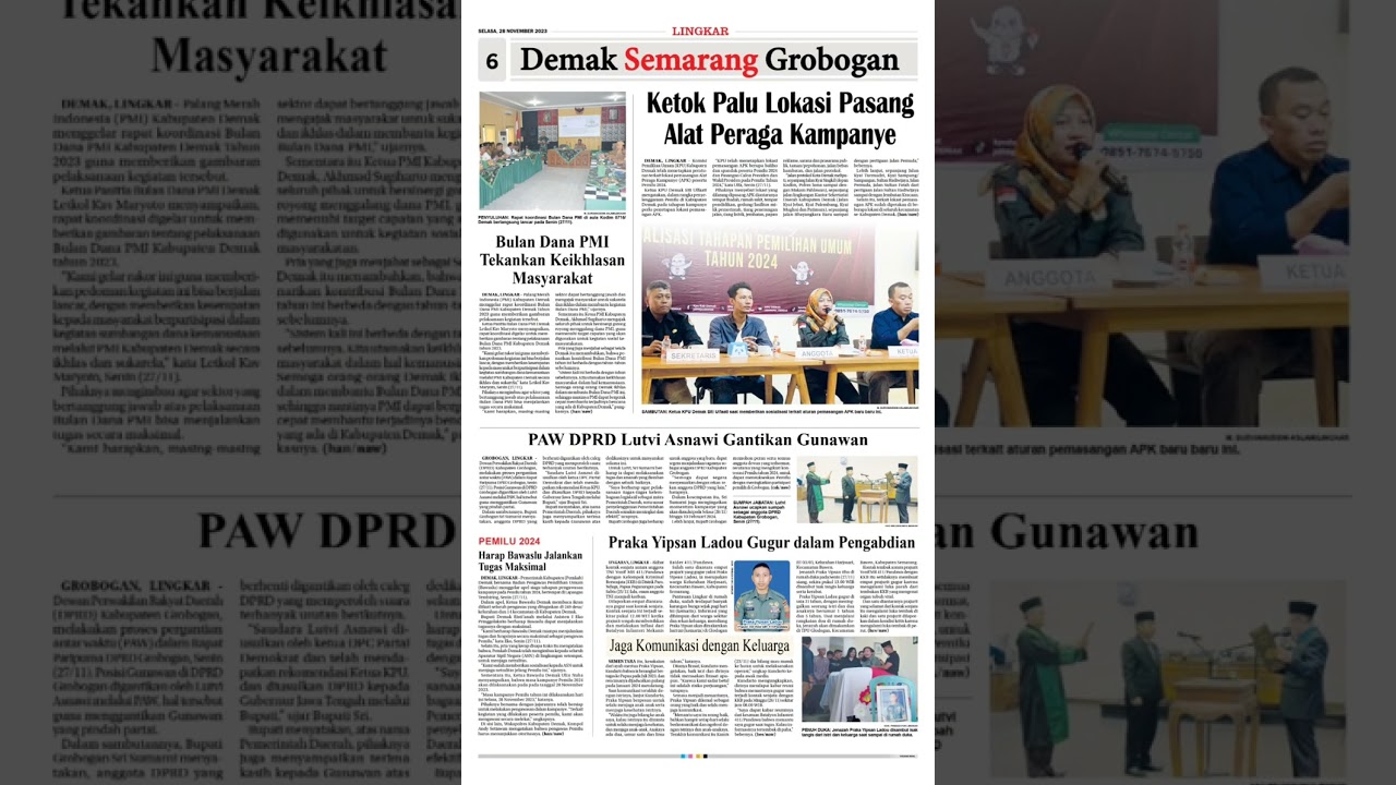 KORAN LINGKAR EDISI SELASA 28 NOV 2023