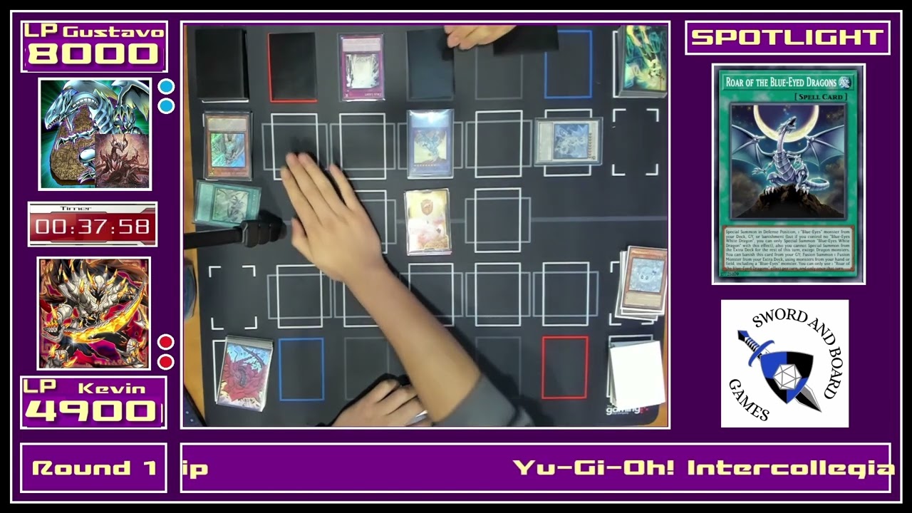 YuGiOh! Intercollegiate @ Sword&Board =Round 1= Blue Eyes Primite vs Memento