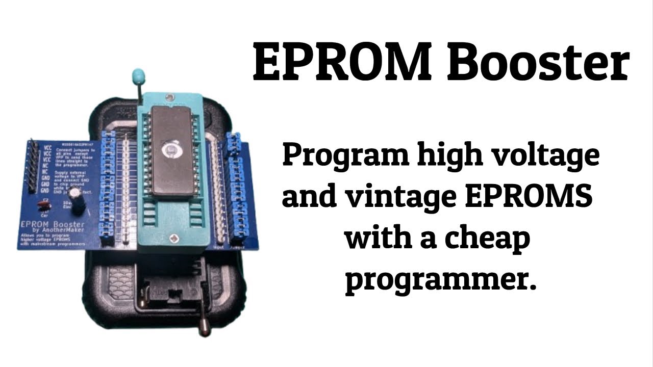 EPROM Booster - Program high voltage and vintage Eproms on the XGECU TL866+ and T48