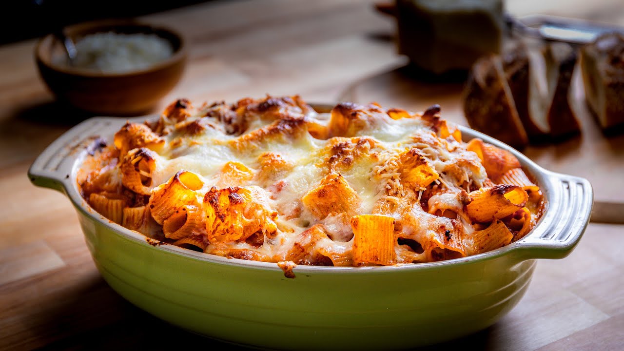 The Best Baked Pasta with Meat Sauce