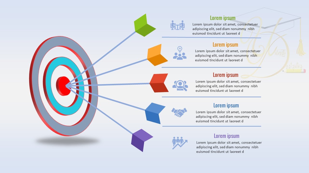 design goals infographic presentation slide in PowerPoint  tutorial no 95