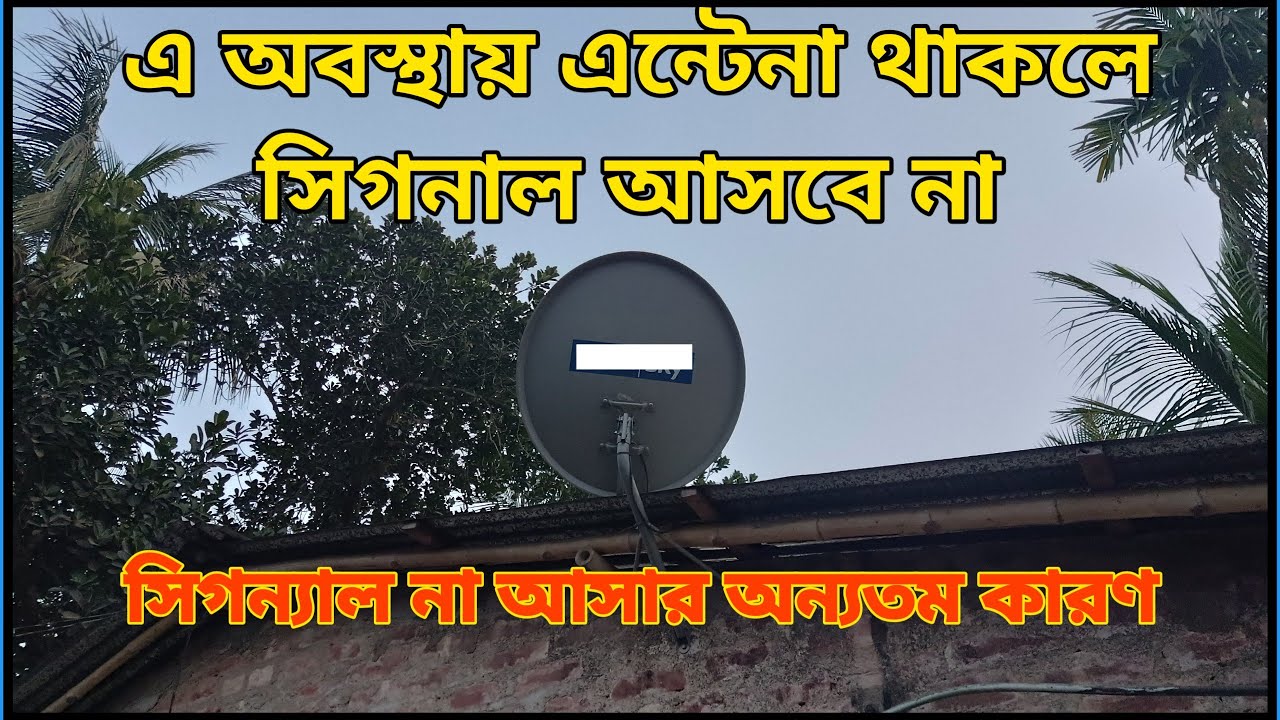 এ অবস্থায় এন্টেনা থাকলে সিগনাল আসবে না | DTH NO SIGNAL PROBLEM| DTH SIGNAL SETTING| ANTENNA SETTING