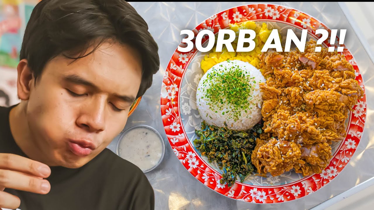 NASI AYAM Rp 30 RIBUAN PORSINYA PENUH BANGET ! COCOK BUAT MAHASISWA DAN ANAK KOST !
