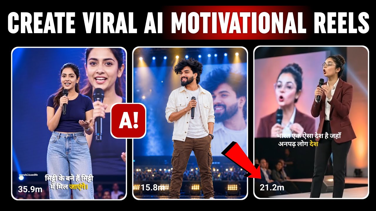 Ai Se Motivational Video Kaise Banaye | How To Create Ai Motivational Reels | Ai Reels Editing