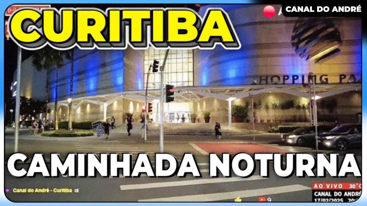 🔴▶️ CAMINHADA NOTURNA SEGURA NO PORTÃO, CURITIBA!  AV REPÚBLICA ARGENTINA, TERMINAL SHOPPING VENTURA