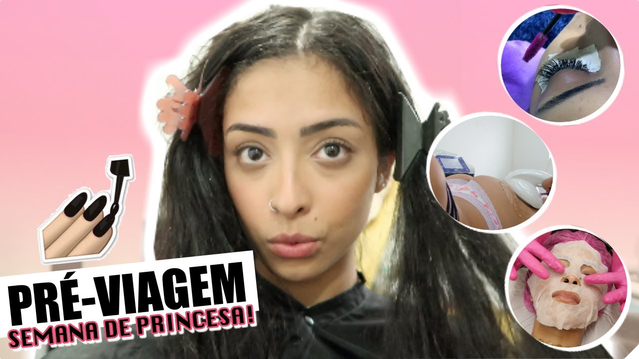SEMANA DE PRINCESA: RETOQUE DA QUÍMICA, BBGLOW, ALONGAMENTO DE CÍLIOS E MASSAGEM!