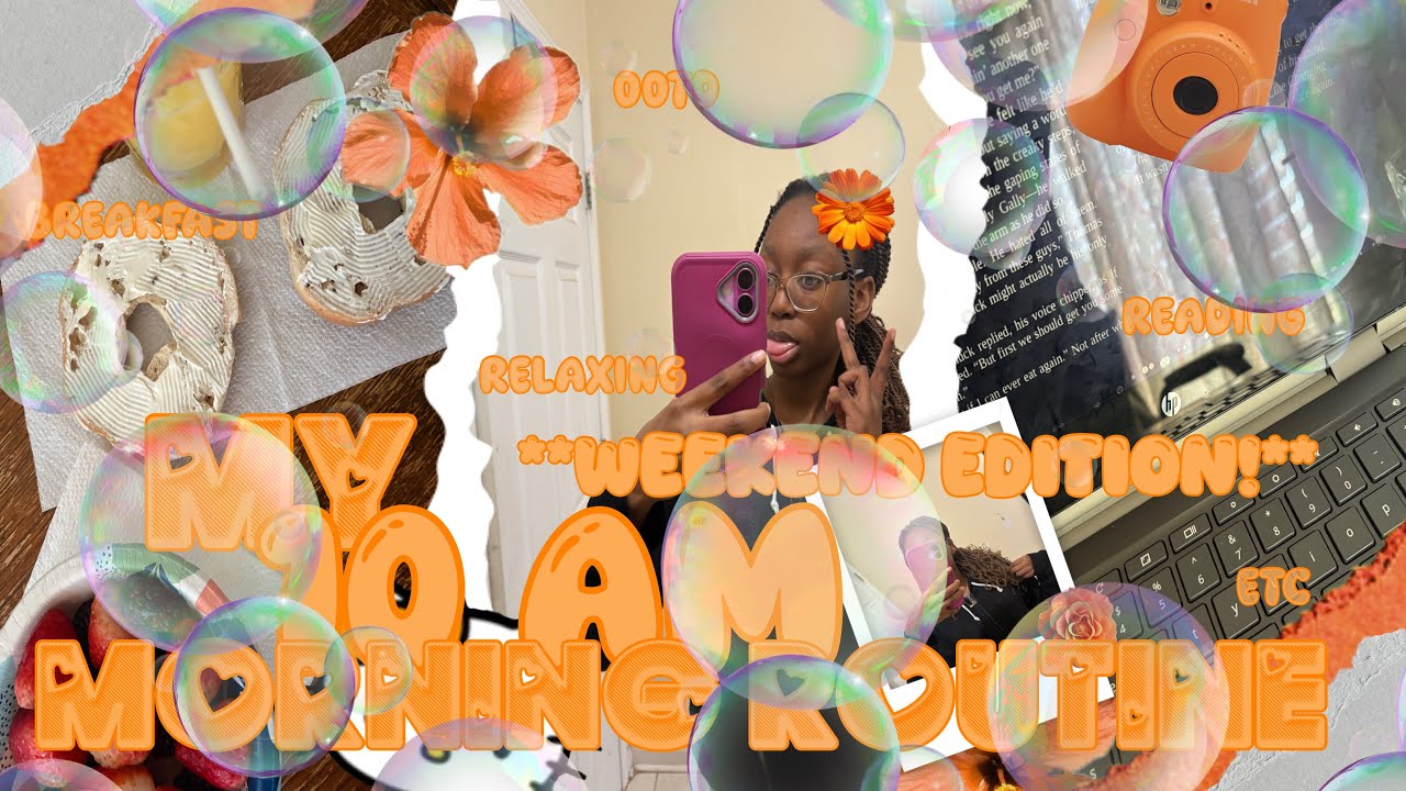 MY 10 AM MORNING ROUTINE! 🧡🏵️ ♡ relaxing, breakfast, chit-chat, reading, GRWM, hygiene, etc ♡