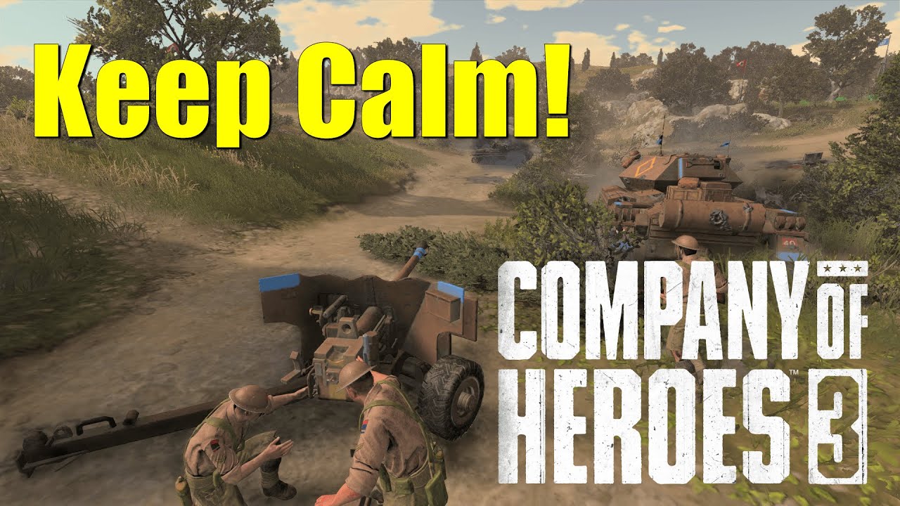 Keep Calm and Carry On!! | High Level COH3 British vs Wehr Gameplay
