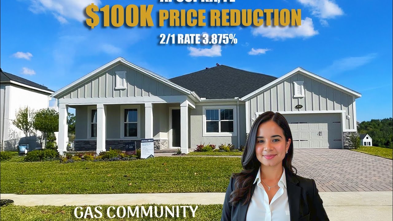 $100K Price Drop! Luxury Apopka Home in Gated Community | 3.875% Rate | Near Orlando & Disney