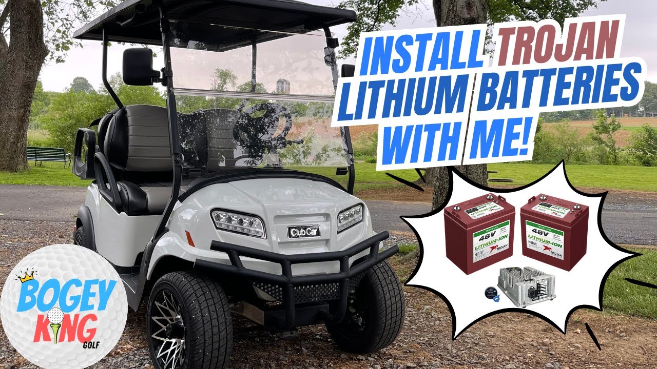 Trojan Lithium Battery Install in my 2021 Club Car Onward Golf Cart!