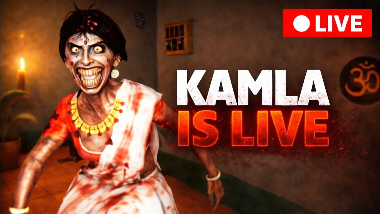 Day 2 PLAYING AS KAMLA HORROR LIVE | SECRET ROOM ESCAPE | kamla horror game