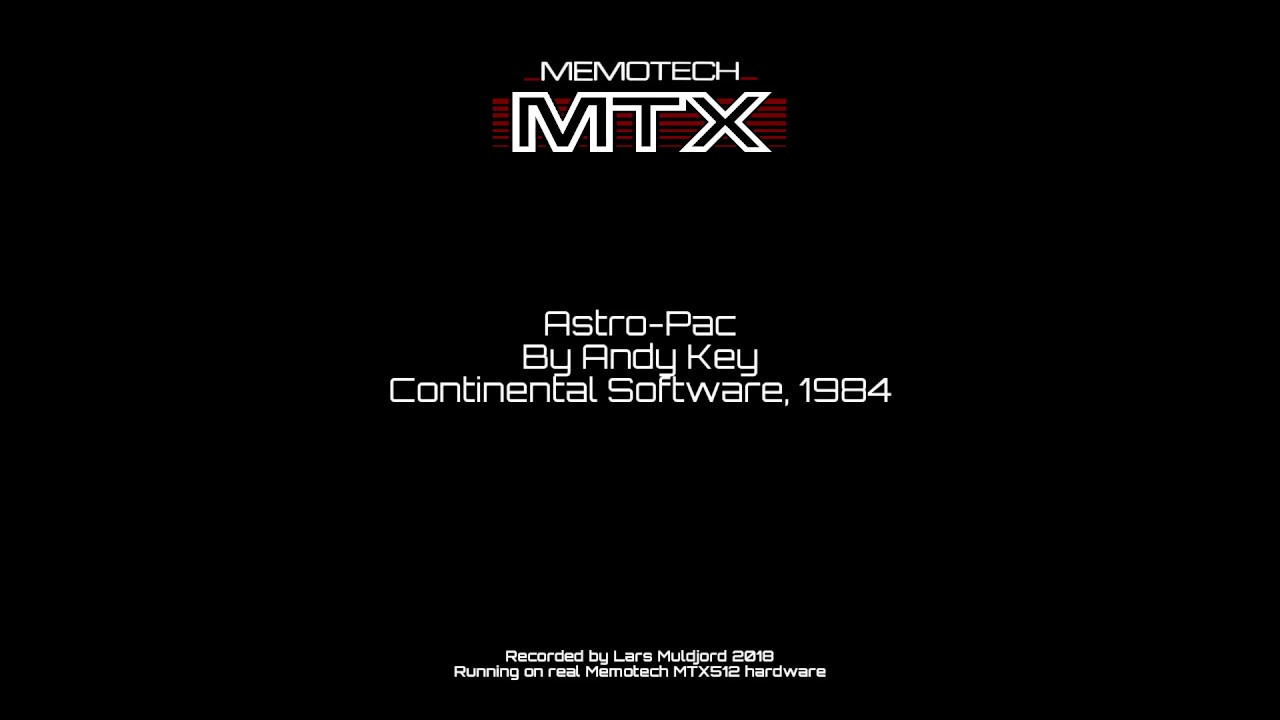 Memotech MTX512, Astro-Pac (Real hardware)