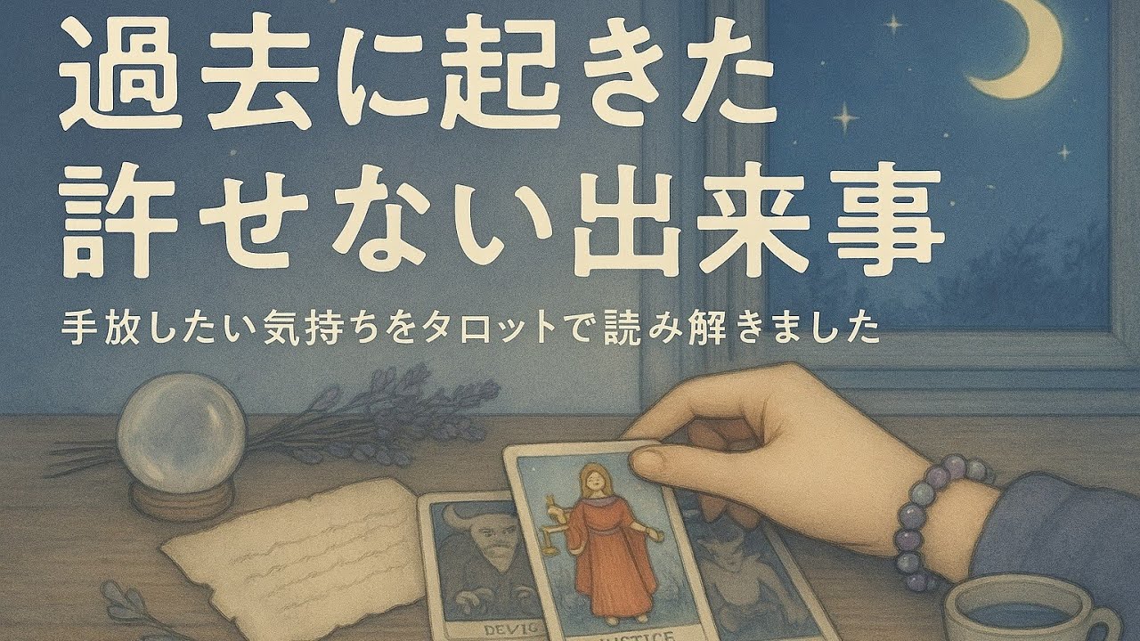 過去に起きた許せない出来事、許せないあの人を手離して解放されたい🌸タロット占い🔮三択💠