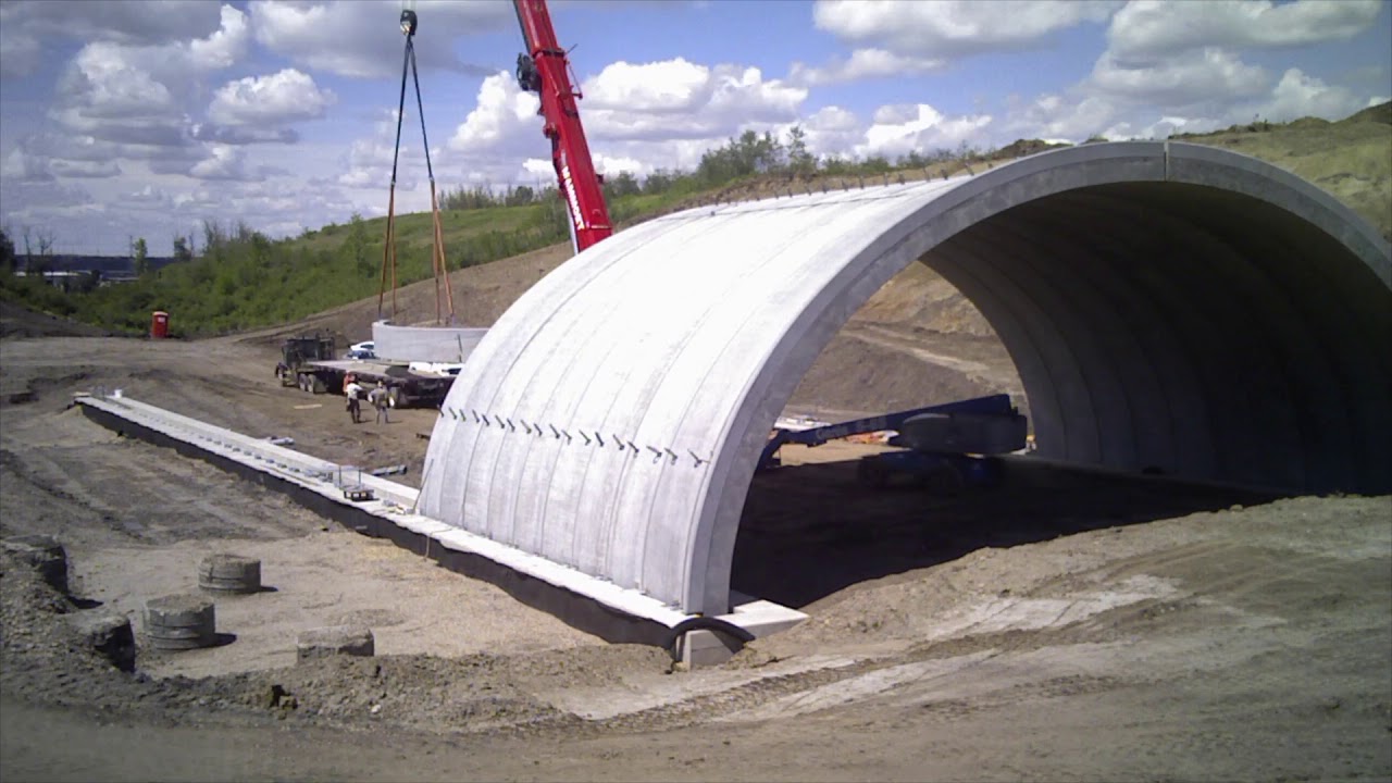 224' Long Precast Tunnel Arches by Lafarge