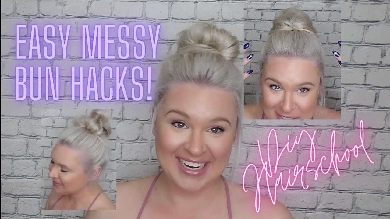 3 VIRAL TIKTOK MESSY BUNS - Perfect for thin, fine or shorter hair