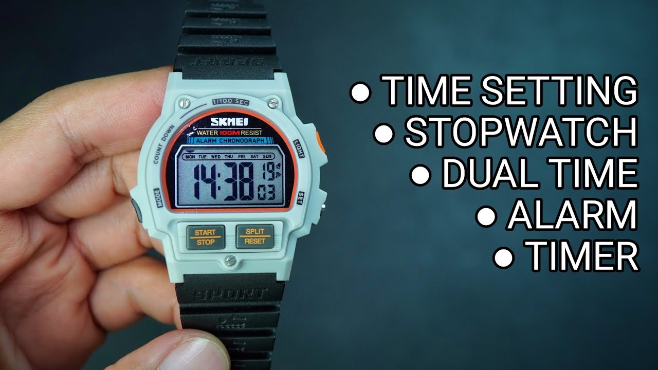 CARA SETTING LENGKAP SKMEI 2263 [homage] TIMEX IRONMAN‼️