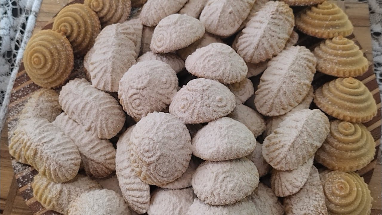 معمول السميد الفاخر للعيد برسمة ثابتة وقوام ممتاز وبساعة واحدة فقط👌semolina dessert for Eid