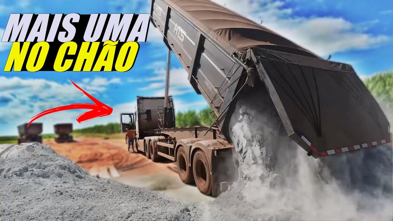 CHEGADA NO ITURAMA PRA FAZER O DESCARREGAMENTO DO CALCÁRIO!!!