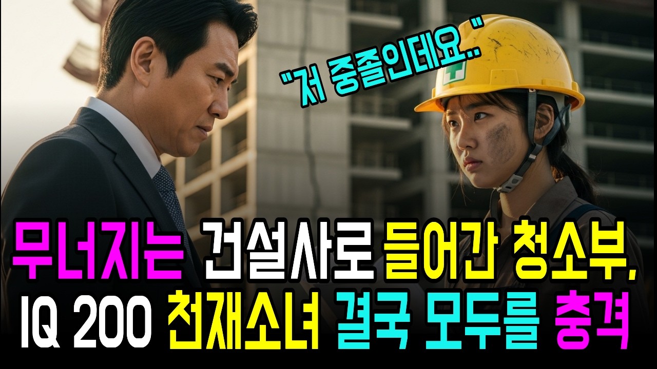 IQ 200 천재 중졸 청소부. 무너지는 건물을 구하자 사장이 놀라는 기적 같은 사연. l인생사연l노후사연l오디오북l
