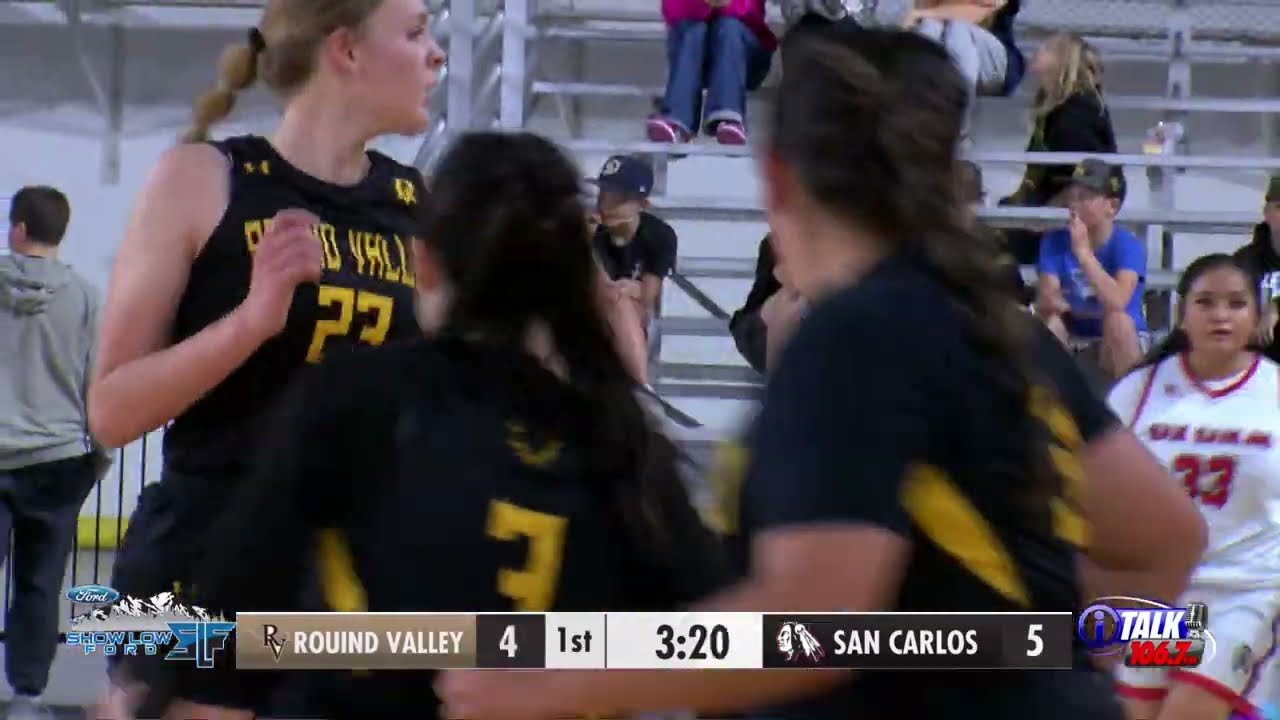 ROUND VALLEY vs SAN CARLOS Girls Basketball Round Valley Roundball Shootout