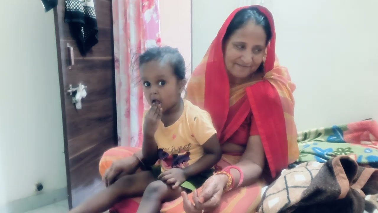 Meri gudiya or meri bhatiji ki masti time Nani ke ghar masti gudiya ki🏡😜meri bhatiji ki cute si poem