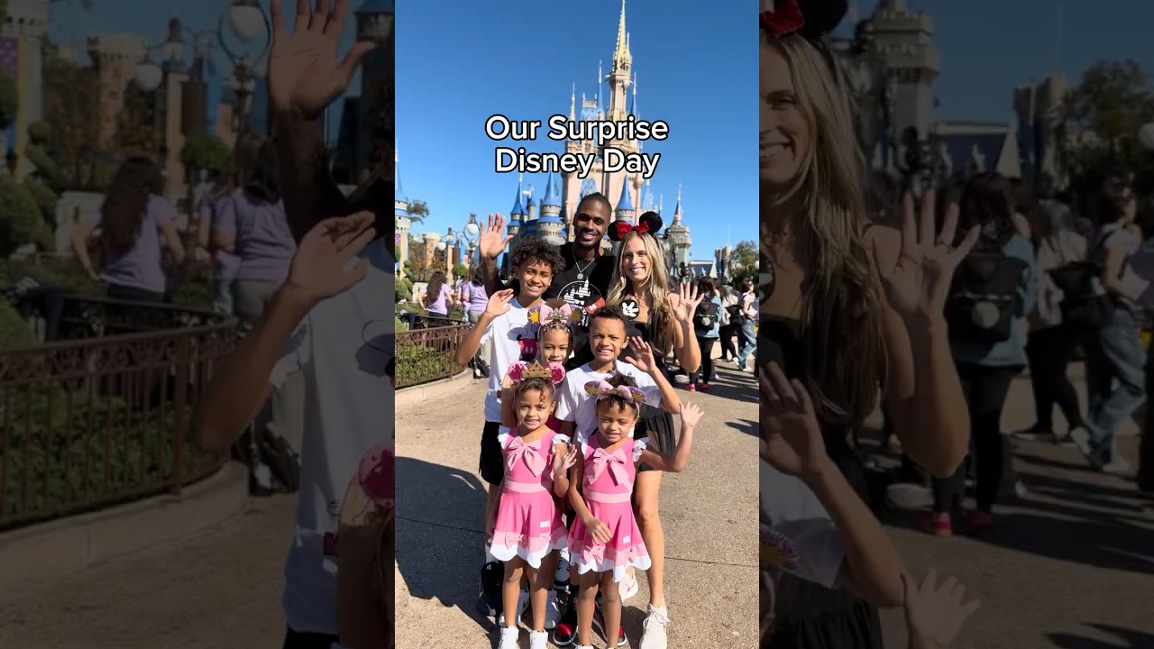 SURPRISE DISNEY DAY!!🤩 #family #vlog #mom #dad #twins #vacation #familyvlog #disney #disneyworld