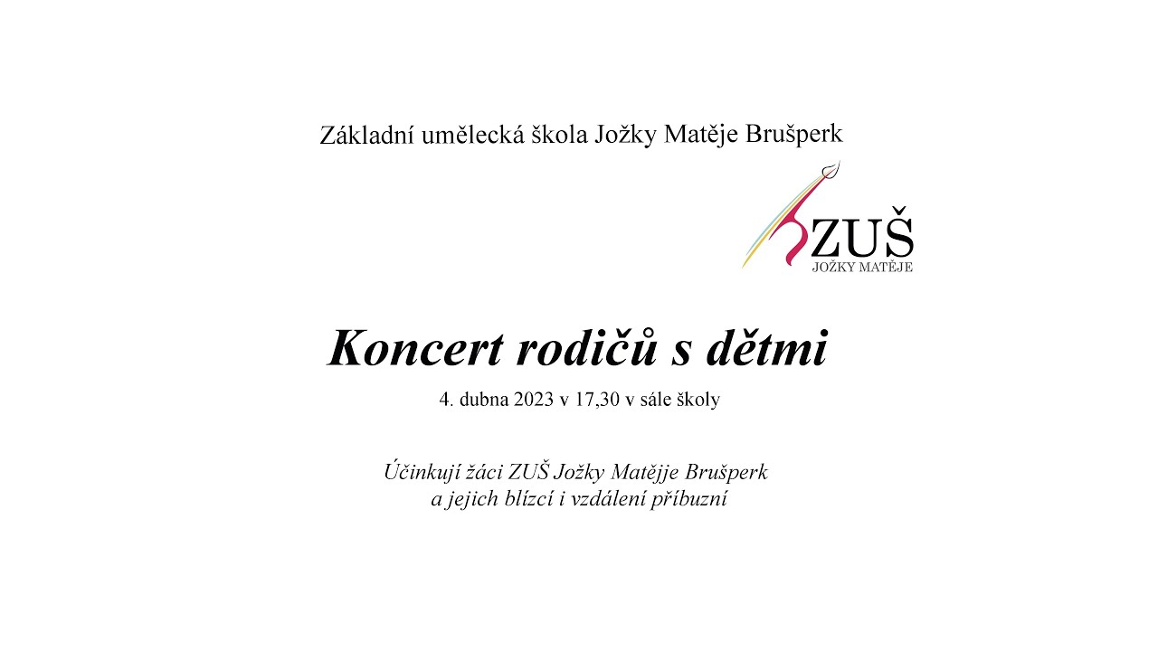 Zpívá celá rodina ZUŠ Brušperk 04 04 2023