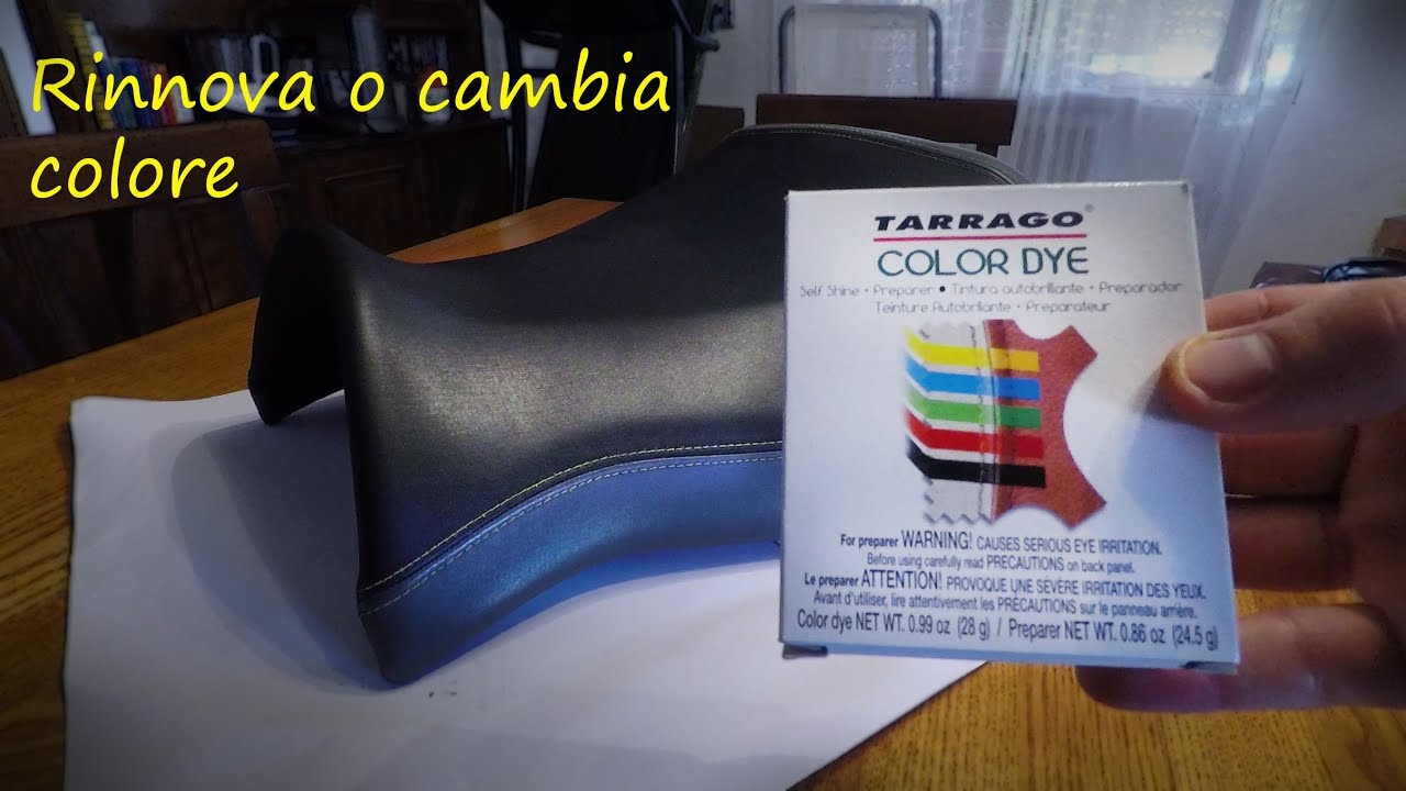 TINTURA SELLA MOTO / Motorcycle saddle dye