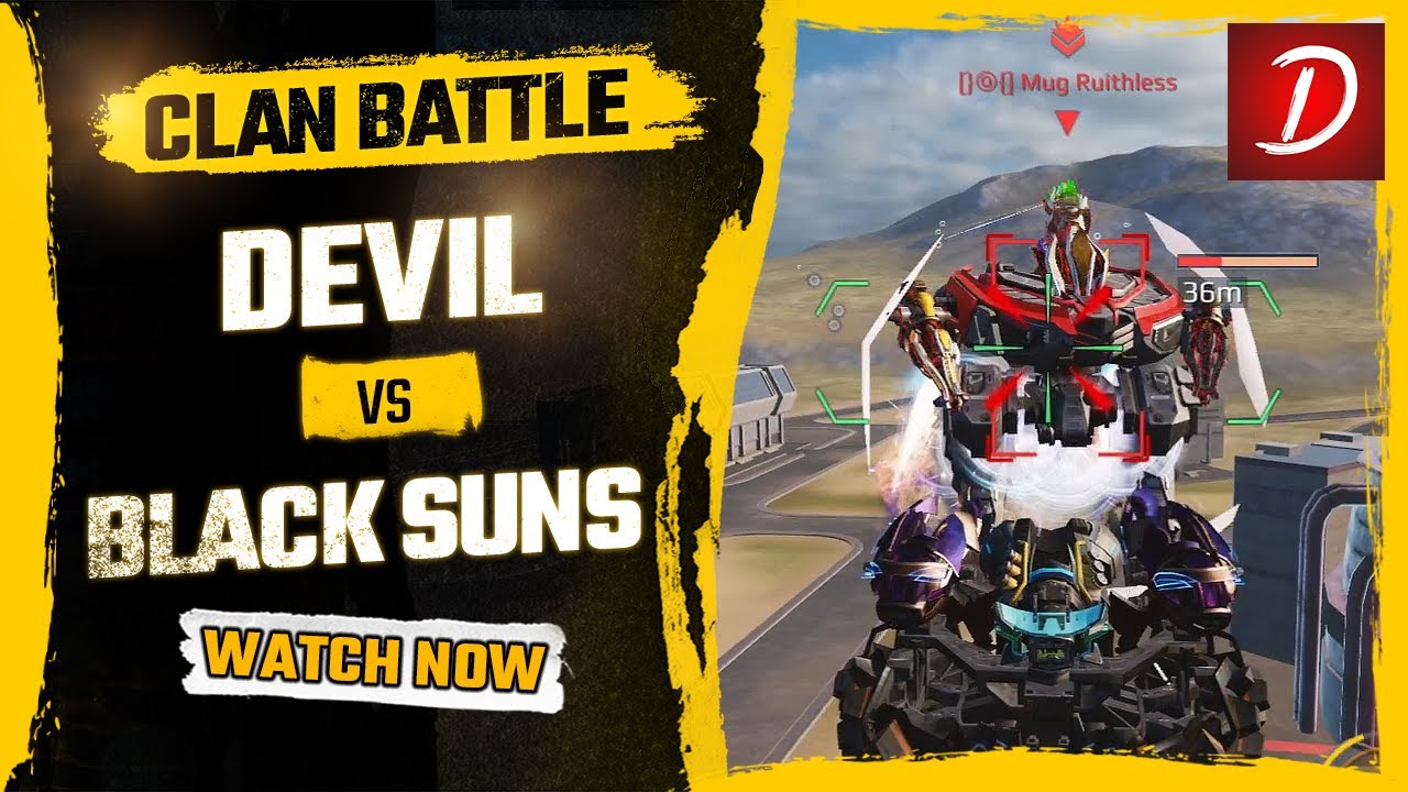 🔥 Devil Solo vs Black Suns Clan Squad : War Robots WR
