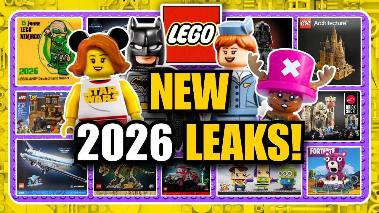 Новые утечки LEGO 2026! Pok&eacute;mon, История игрушек, Звездные войны, One Piece, Fortnite и многое др...