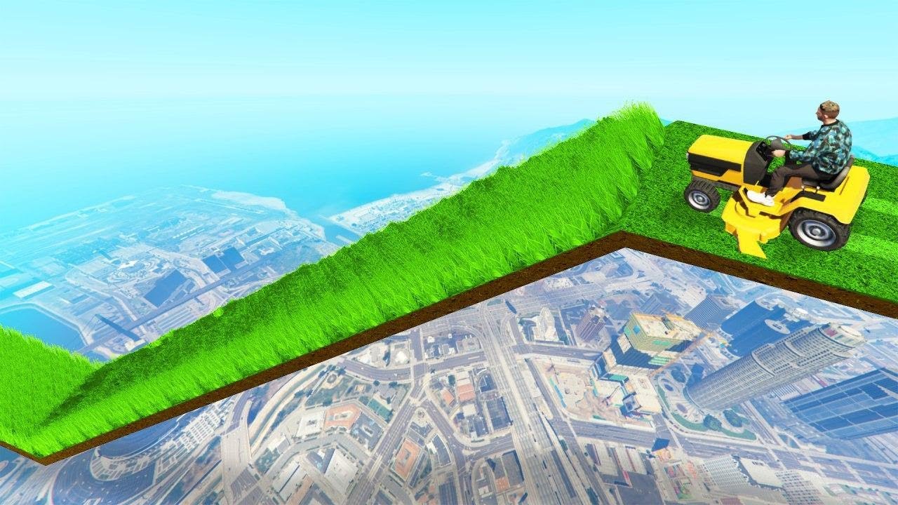 Mile High LAWNMOWER OBSTACLE COURSE In GTA 5!