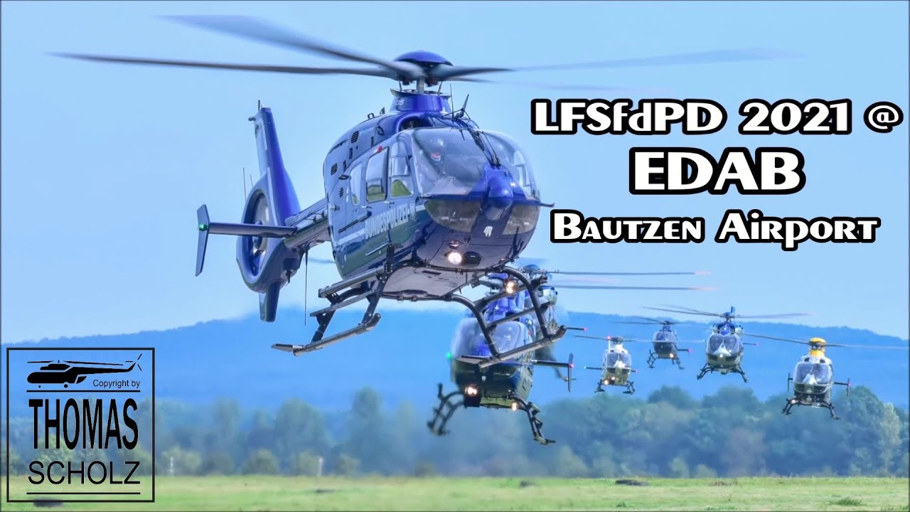 Bundespolizei | Polizei | Formation & Landung Hubschrauber | LFSfdPD 2021 | EDAB | Bautzen Airport