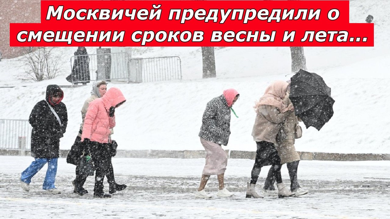 ✅ Москвичей предупредили о смещении сроков весны и лета.