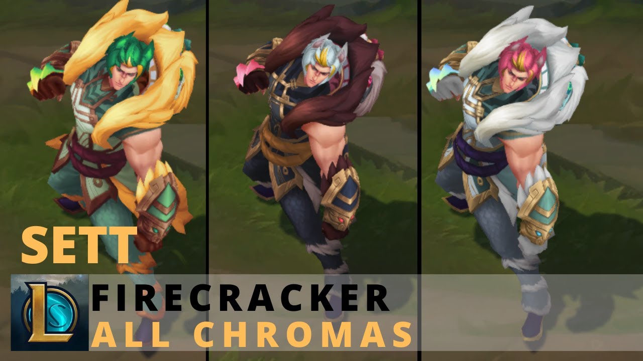 Firecracker Sett All Chromas - League of Legends